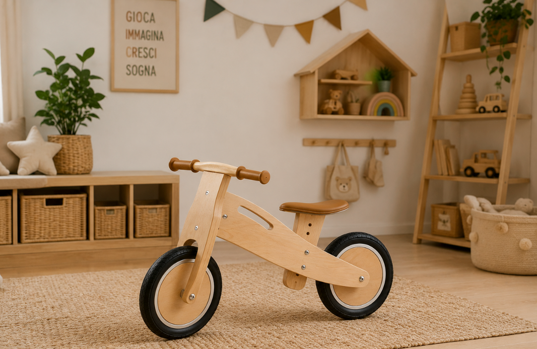 Balance Bike in Legno massello | DEL LEGNO