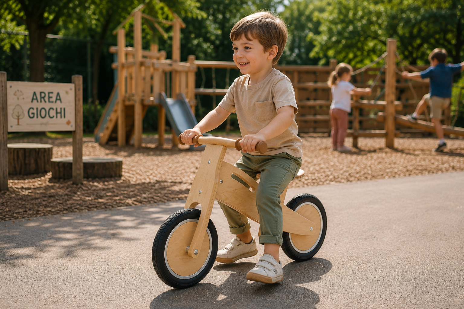 Balance Bike in Legno massello | DEL LEGNO